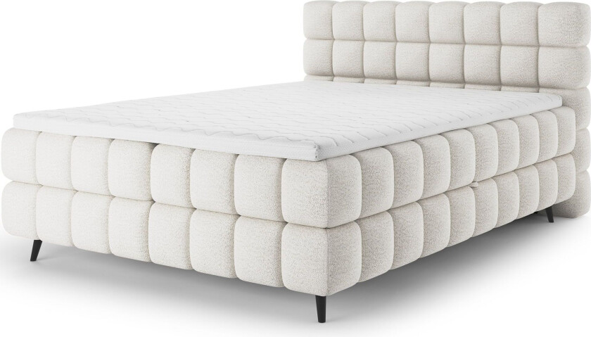Sabeno sengesett boblete kontinentalseng med oppbevaring 160x200 cm - Royal 01