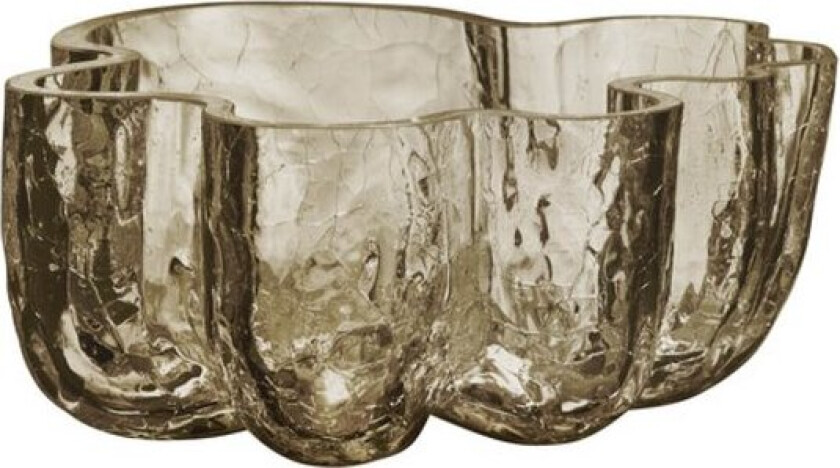 Crackle bolle 25 cm taupe