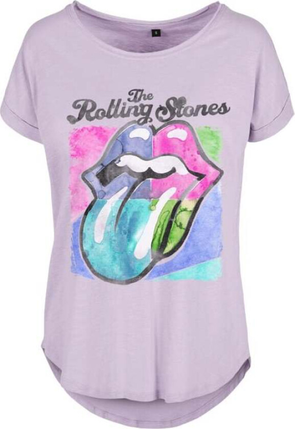 T-skjorte - Watercolor Tongue - S til 3XL - Damer - lilla