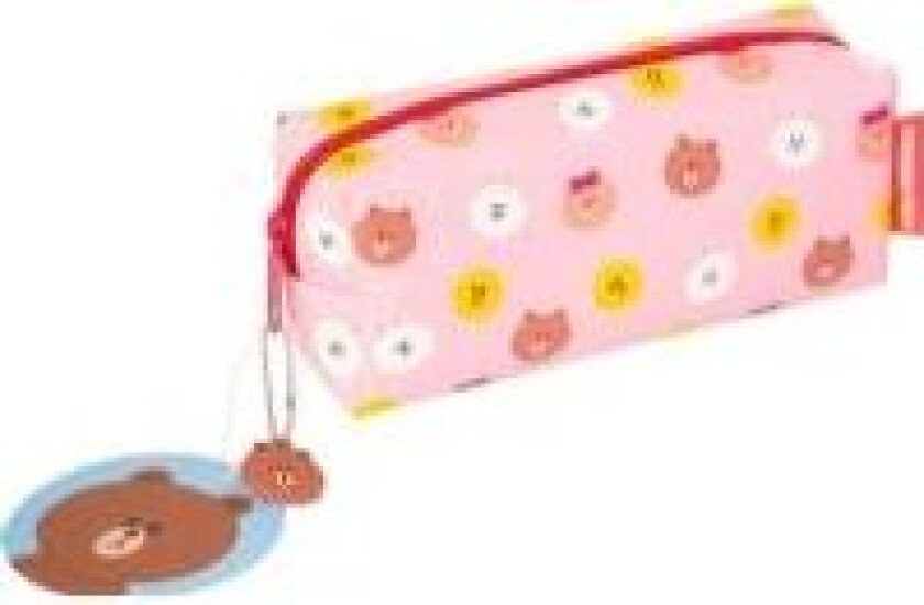Line Friends LINE FRIENDS pencil case - Cosmetic bag with the image of a teddy bear, universal