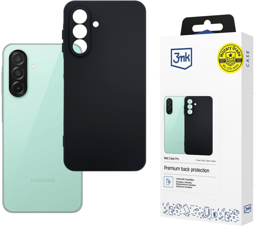 3mk Matt Case Pro til Samsung Galaxy A27 5G – matt svart