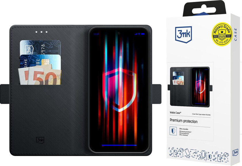 3mk lommeboketui til Samsung Galaxy A36 / A56 – svart