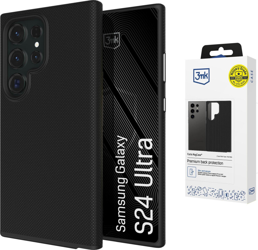 3mk Fortis MagCase til Samsung Galaxy S24 Ultra – svart