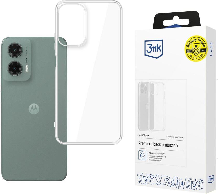 3mk gjennomsiktig deksel til Motorola Moto G35 5G – gjennomsiktig