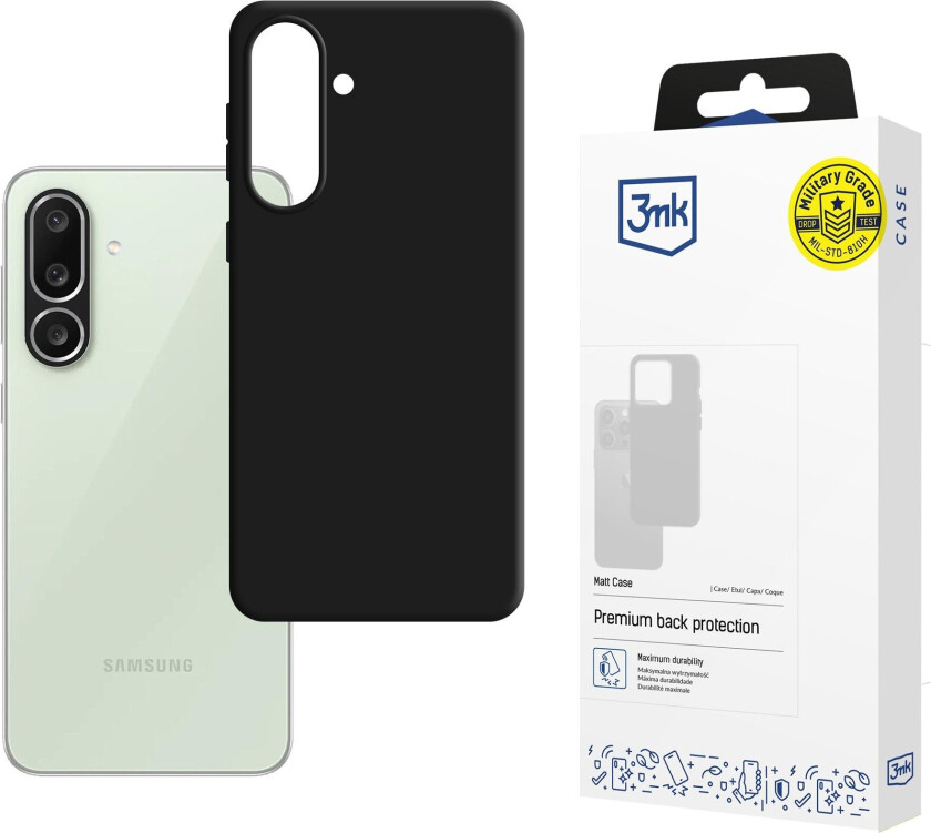 3mk matt deksel til Samsung Galaxy M56 – svart