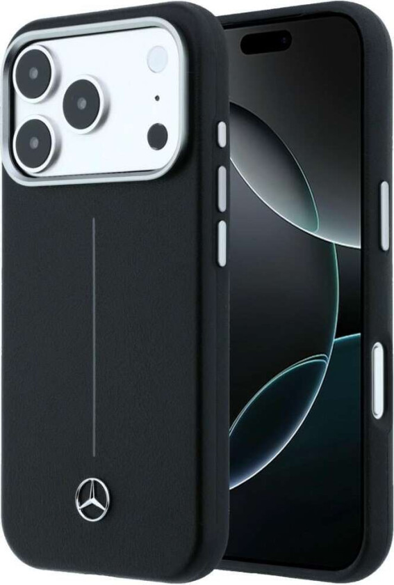 skinnetui med halvomslag i Iconic Line med MagSafe for iPhone 17 Pro – svart