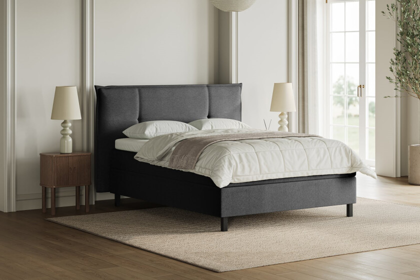 Premium 15 kontinentalseng med sengegavl 150x200 cm