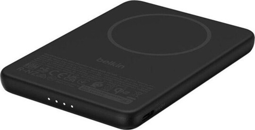BoostCharge power bank - slim magnetic with Qi2 - USB-C - 15 watt Nødlader - 5 Ah