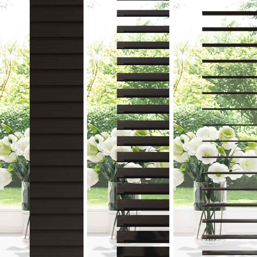 Bilde av Venetiansk persienne Mørk brun 150 x 130 cm 35 mm