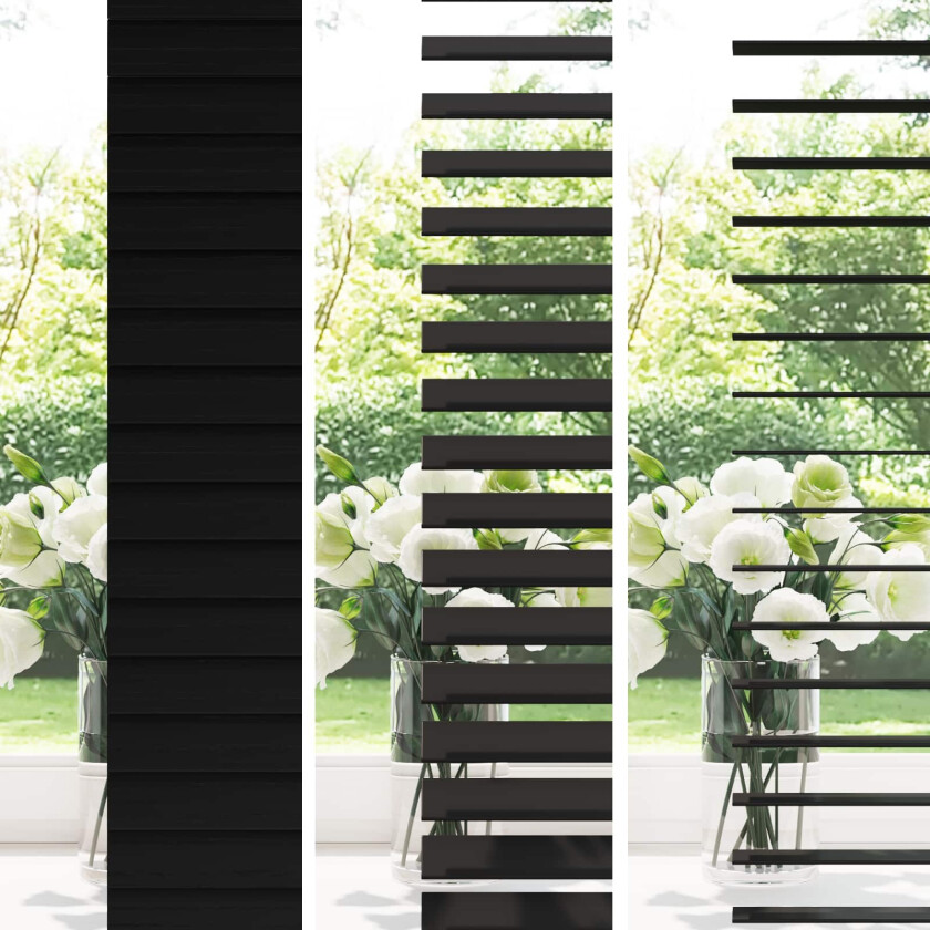 Bilde av Venetiansk persienne Svart 130 x 130 cm 35 mm