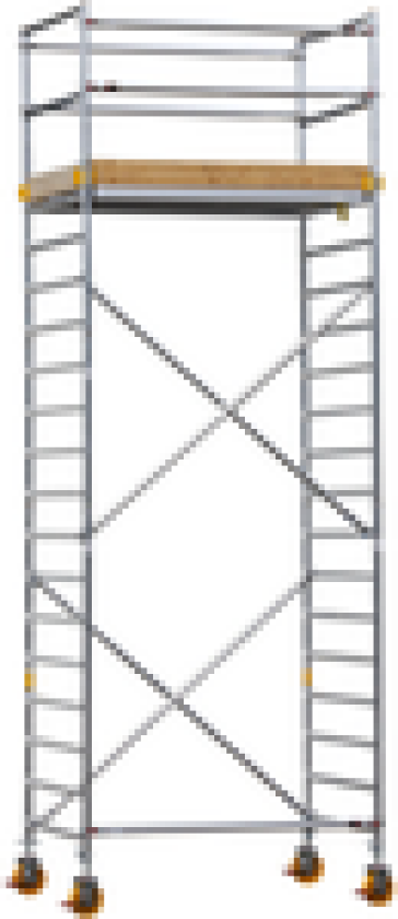 STILLAS 130X250 ARBEIDSHØYDE 6,5M