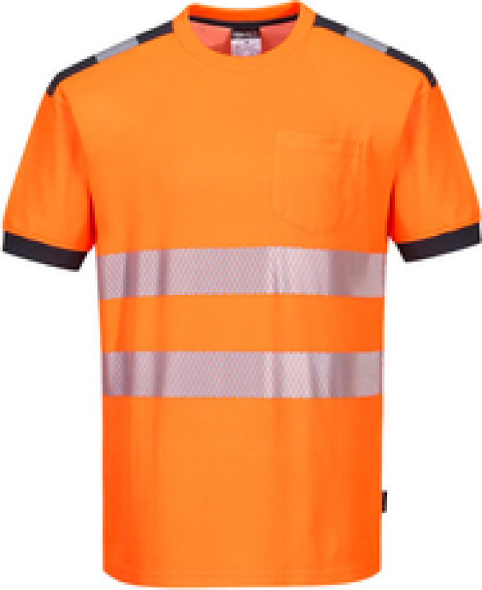 T-SKJORTE PW3 CL2 GRÅ/ORA-S