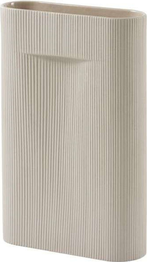 Ridge vase 48,5 cm Beige