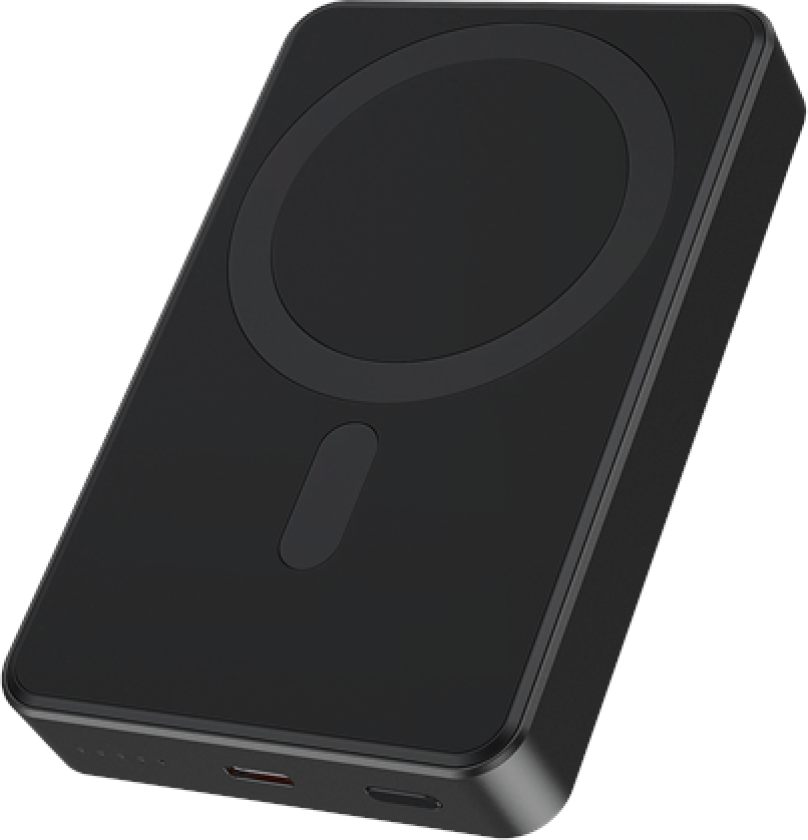 15 W Magnetic wireless powerbank Nødlader - Svart - 10000 mAh