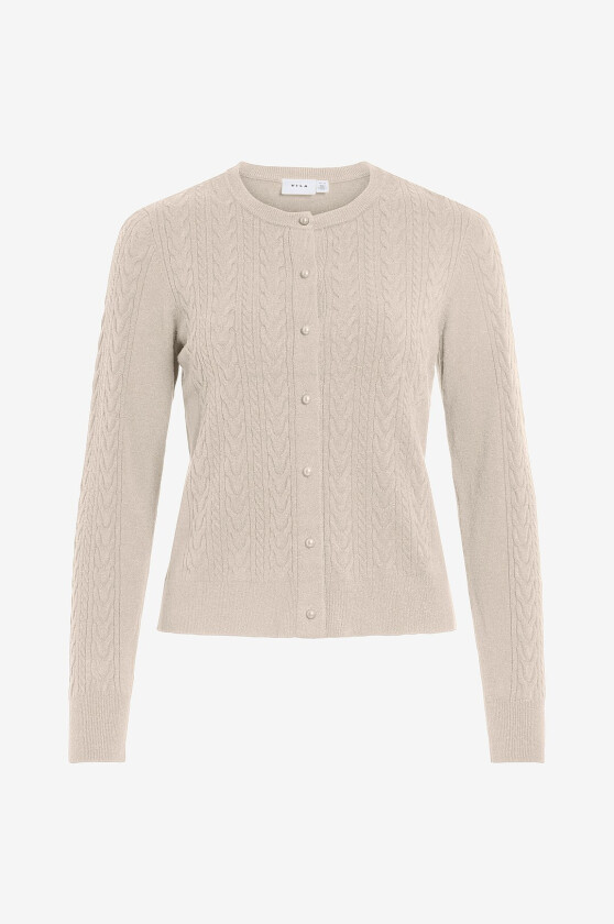 Kardigan Vikerry Cable L/S Knit Cardigan-Noo - Brun