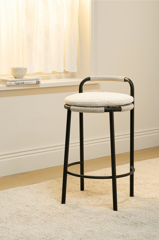 Barstol Rispa Setehøyde 68 cm - Svart