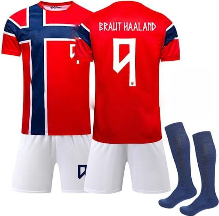 Norge Fotballtrøye 2026 VM Haaland Trykk, Barn