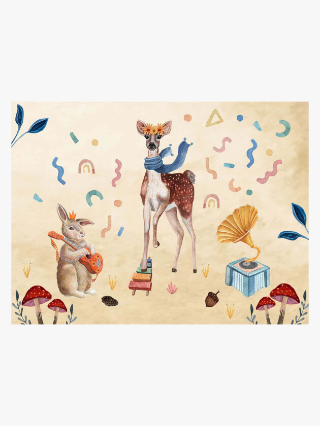 Matte 120x160, Sound Of The Forest - Gulvtepper - Polyester,Bomull