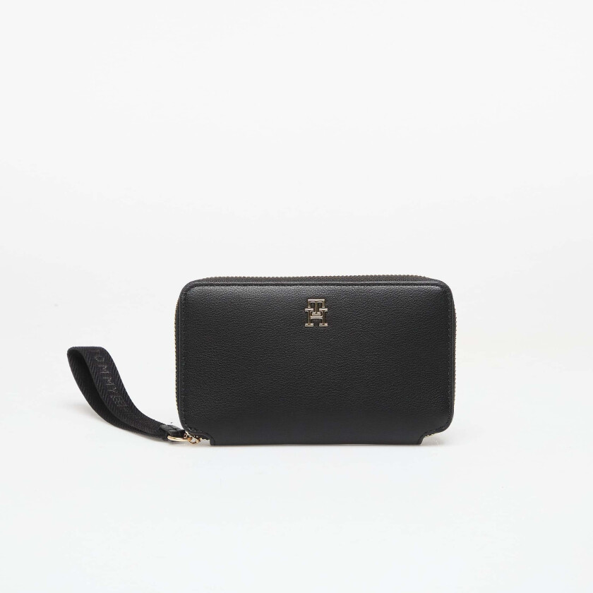 Lommebok Tommy Hilfiger Logotape Compact Zip Around Wallet Black Universal