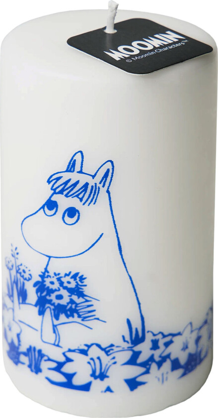 Bilde av Moomin Pillar Candle Niitty - White - 7X12CM