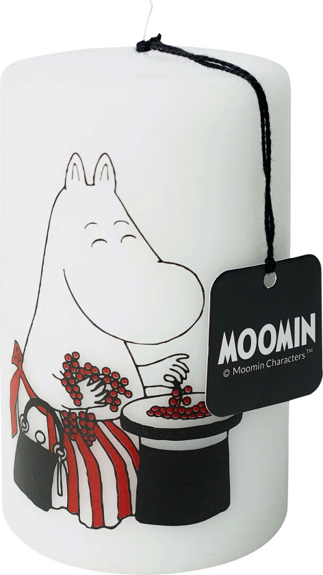 Moomin Pillar Candle Mamma - White - 7X12CM