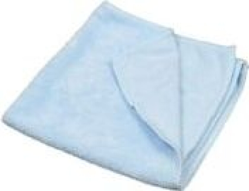 Microfiberklud blå 40x40cm 10stk/pak - (10 stk.)