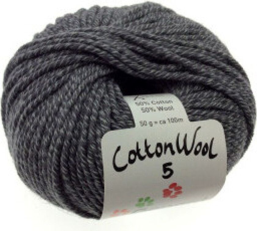 CottonWool 5 Unicolor 520 Antrasitt Grå