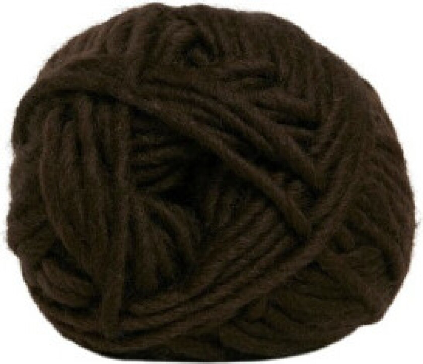 Natur Ull Garn Unicolor 300 Brun
