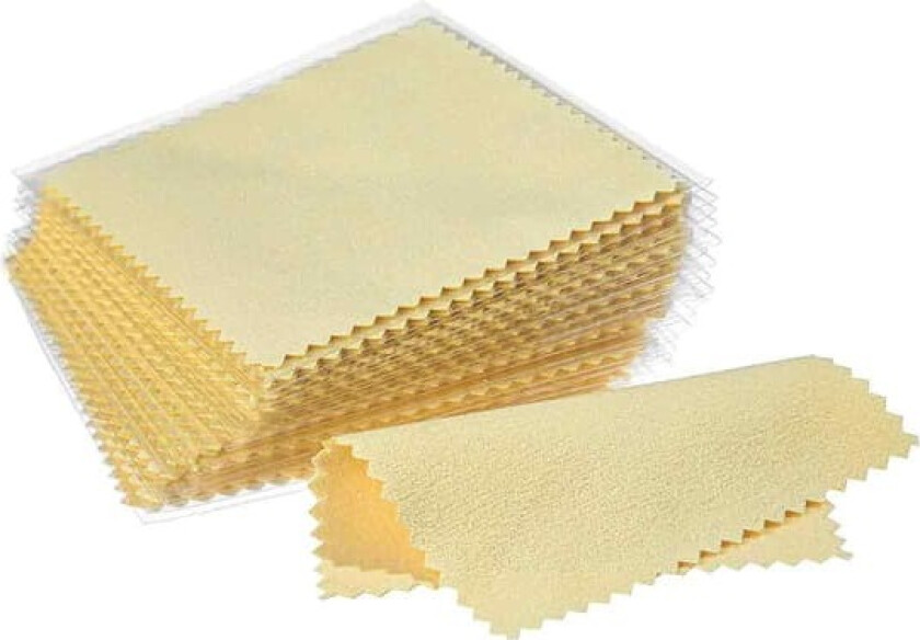 Høykvalitets smykkepoleringsklut, lett å bruke sølvrenseklut med gjenbrukbar design, premium mikrofiber og hjorteskinn-velurrenser