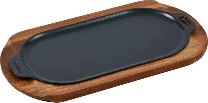 ovalt serveringsfat emaljert 29,4x19 cm