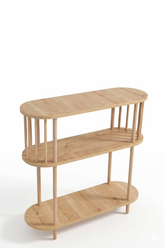 Skjenk Hanah Home Peka Slim (90 x 90 x 30 cm) Sapphire Oak - Sapphire Oak