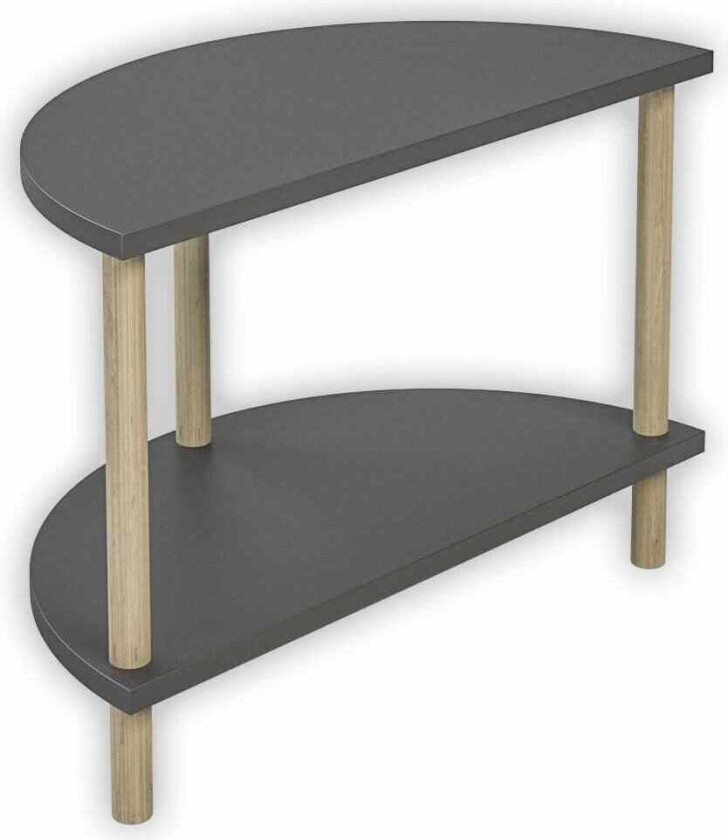 Sofabord Hanah Home Peka Cube (60 x 42 x 30 cm) Antrasitt - Antrasitt