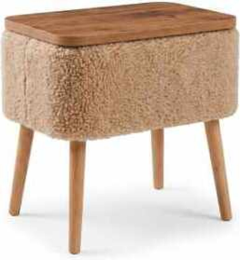 Nattbord Hanah Home Parkway (60 x 55 x 30 cm) Beige natur - Beige og natur