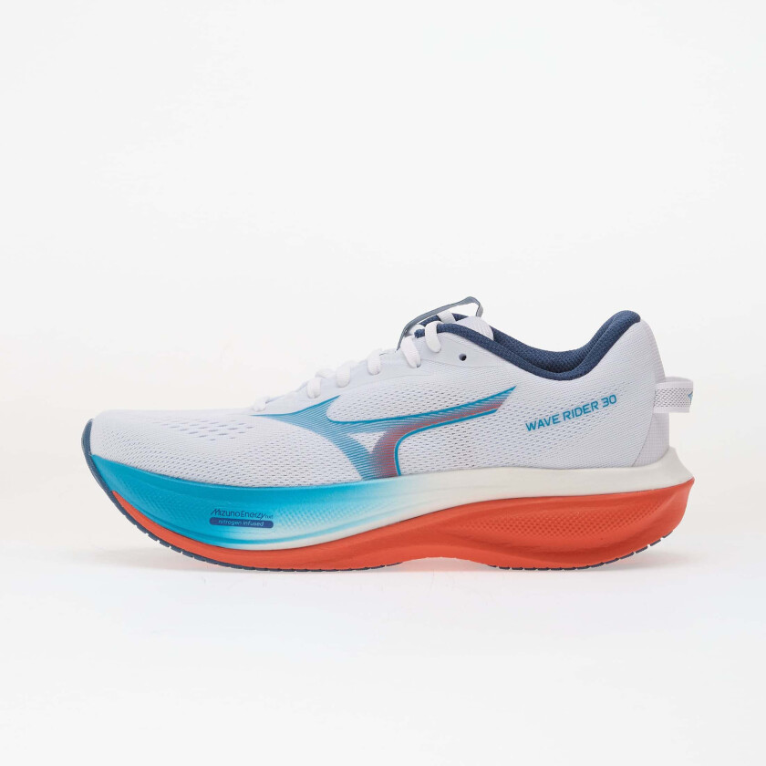 Joggesko Mizuno WAVE RIDER 30 White/ Blue Jewel/ Orange EUR 46.5