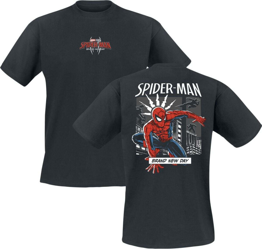 Disney T-skjorte - Comic Spider - S til XXL - Herrer - svart