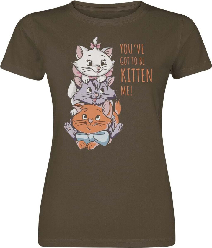 Disney T-skjorte - You've Got To Be Kitten Me! - S til XXL - Damer - khaki