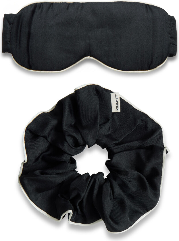 Bilde av Silk Sleepmask Scrunchie Gift Set - Black - ONE SIZE