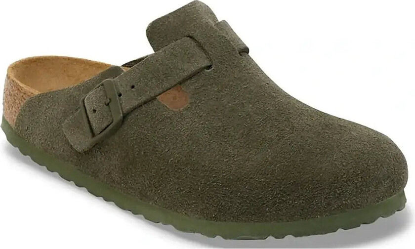 Boston Suede Leather Regular Unisex Thyme 38