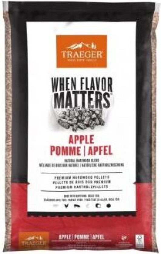 Apple pelletsekk, eple, 9 kg