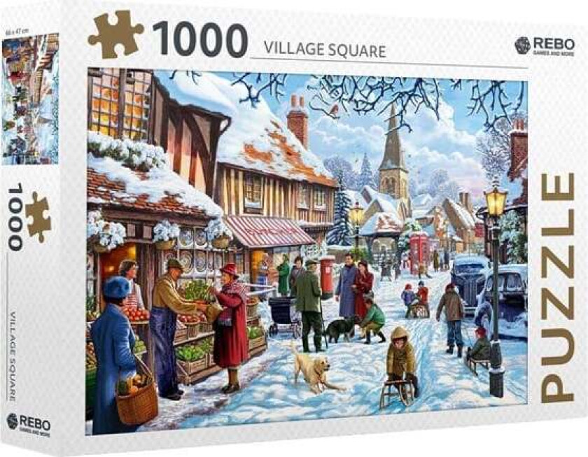 Jigsaw puzzle Village Square - 1000 pcs. Gulv