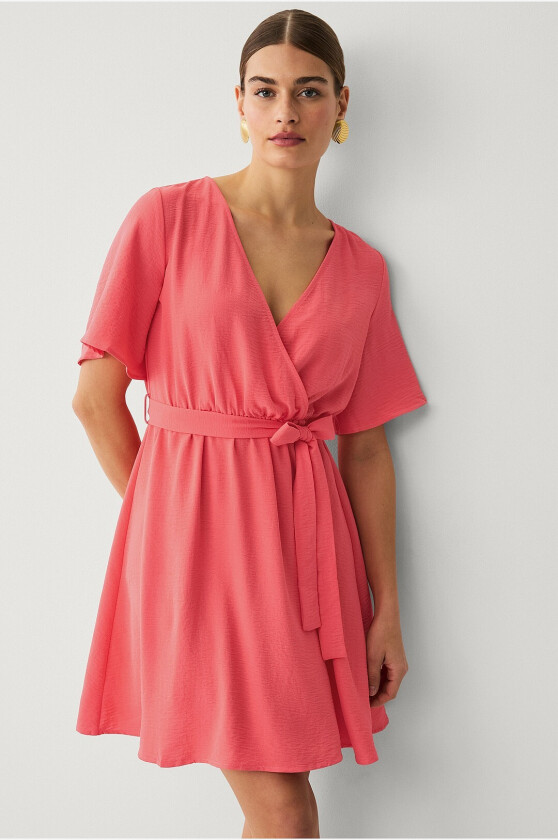 Kjole viJosa 2/4 Wrap Dress - Rød