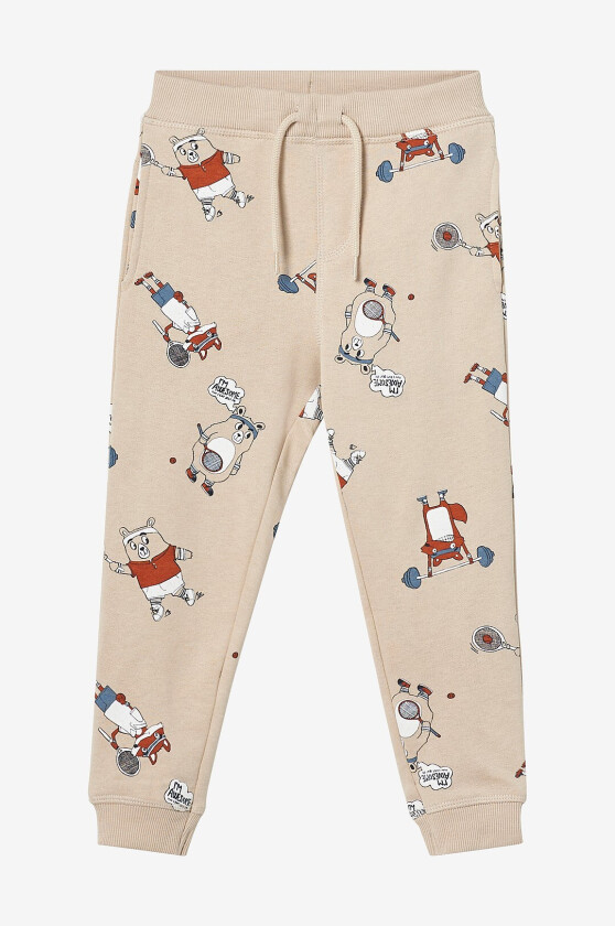 Sweatbukser nmmVimo Top Swe Pant Bru - Grå