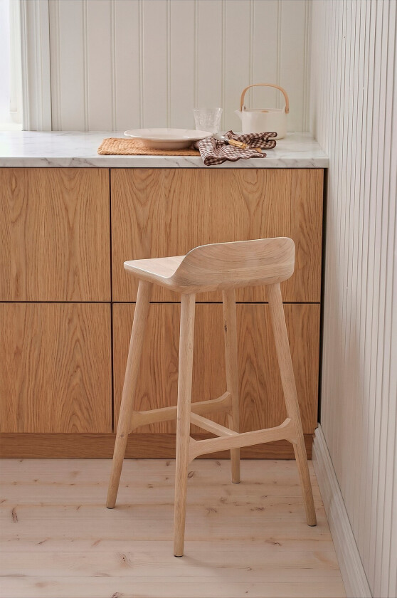 Barstol Bar Stool Vera Setehøyde 70 cm - Hvit