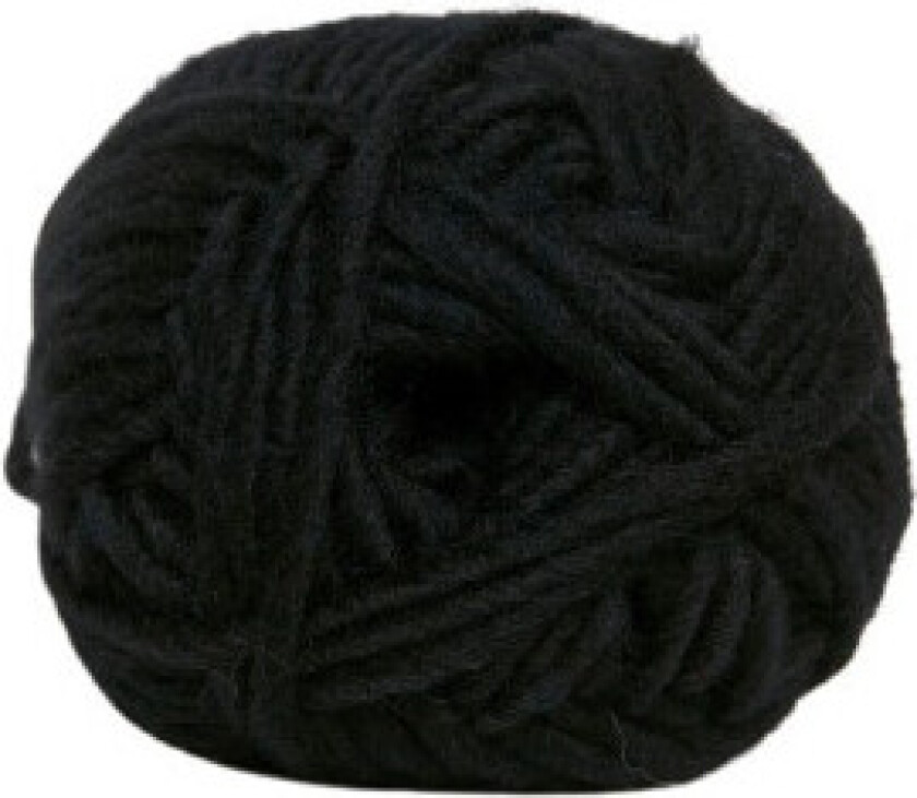 Natur Ull Garn Unicolor 1990 Sort / Svart