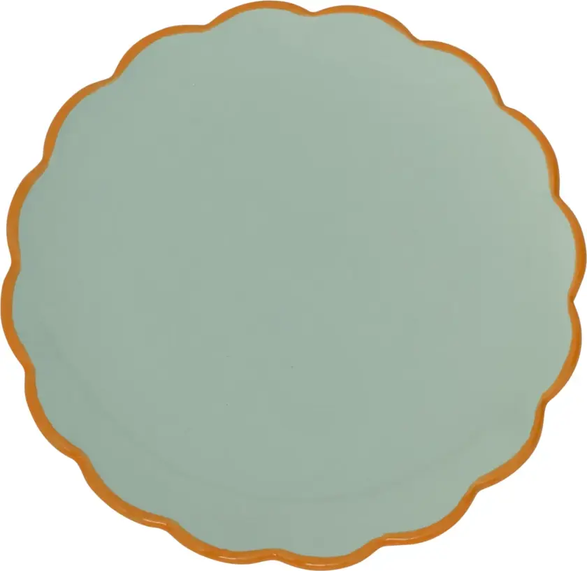 Good Morning sculpted tallerken Celadon