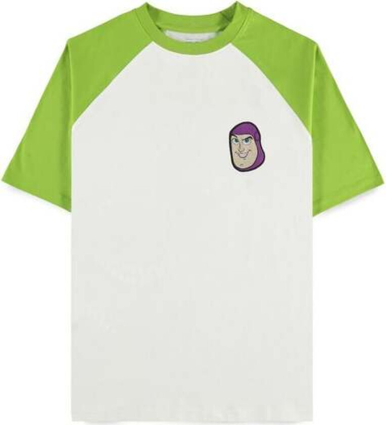 Disney T-skjorte - 5 - Butt Lightyear - S til XXL - Herrer - hvit-grønn
