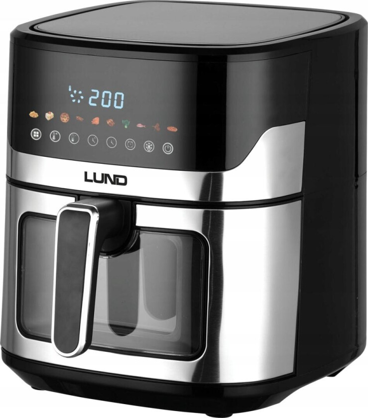 Lund 67562 Airfryer - 6,5L, 1600W - Svart