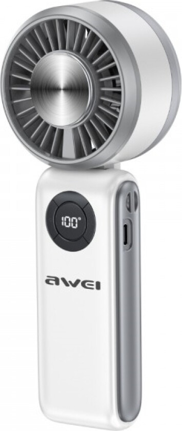 Håndvifte AWEI F39 Fast Ice hvit