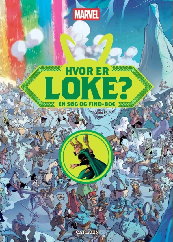 Hvor er Loke? søk og finn-bok | Disney | Språk: Dansk