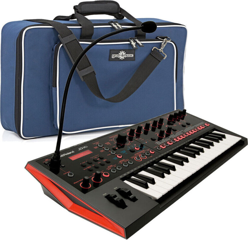 JD-Xi Interaktiv Analog/Digital Synthesizer med Polstret Bag